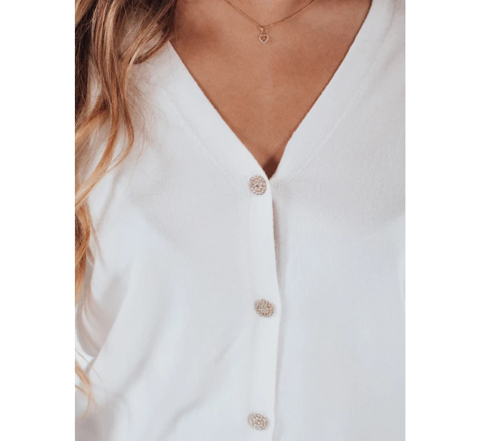 Dámsky sveter CHICGLOW white FashionStreet MY2497 Dámsky sveter CHICGLOW white FashionStreet MY2497