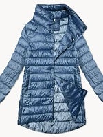 Dámska prešívaná bunda so stojačikom Minority blue (P3-6908-30S)
