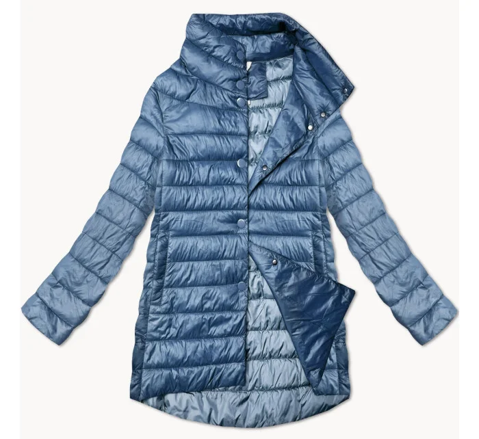 Světle modrá dámská prošívaná bunda se stojáčkem model 21061169 - MINORITY