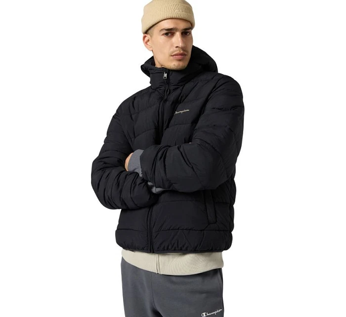 Pánská bunda s kapucí černá model 21813684 KK001 pánské - CHAMPION