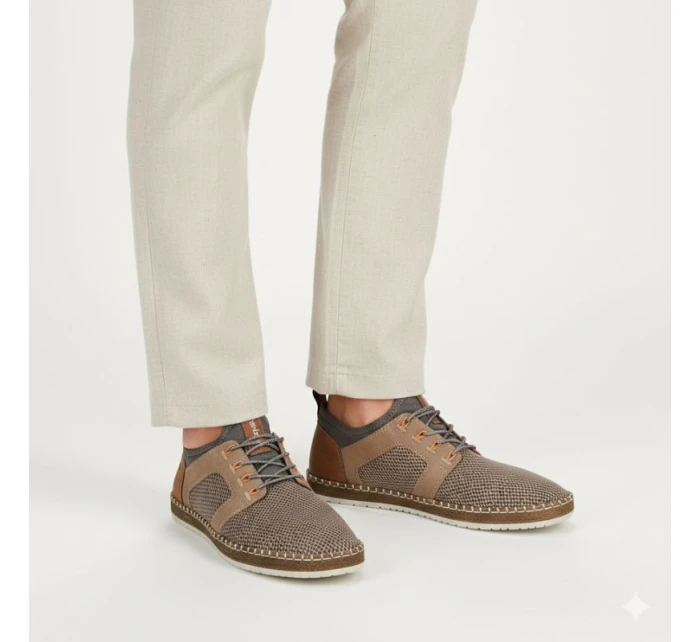 Pánske hnedé poltopánky Rieker B5252-66