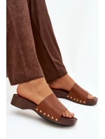 Dámské pantofle s přezkami Camel Terissa Dámské pantofle s přezkami Camel Terissa