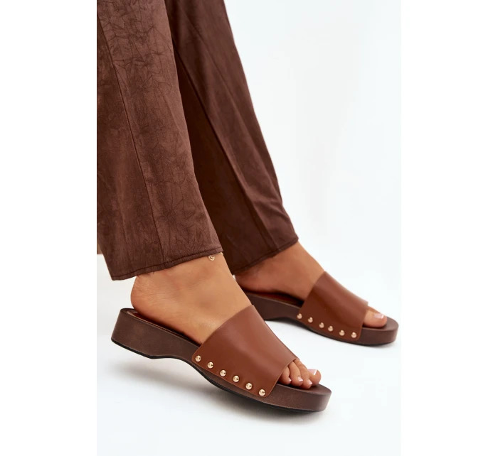 Dámské pantofle s přezkami Camel Terissa Dámské pantofle s přezkami Camel Terissa