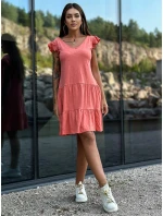 Sukienka TW SK model 18798994 koralowy - FPrice Sukienka TW SK model 18798994 koralowy - FPrice