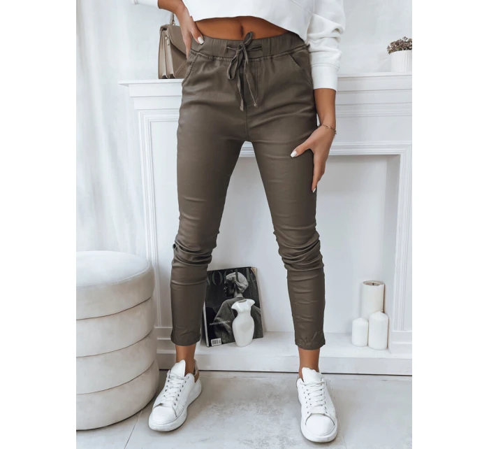 Dámske nohavice LIZZY dark beige FashionStreet UY1775