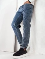 Pánske modré džínsové nohavice FashionStreet UX4238
