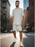 Pánska základná sivá súprava FashionStreet AX0797