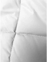 Dlhá biela dámska oversize vesta (5M3165-281)