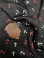 Černá hrubší mikina se zipem a se vzorem model 21310430 - 6&8 Fashion