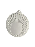 Strieborná medaila s miestom na emblém 25 mm - oceľ