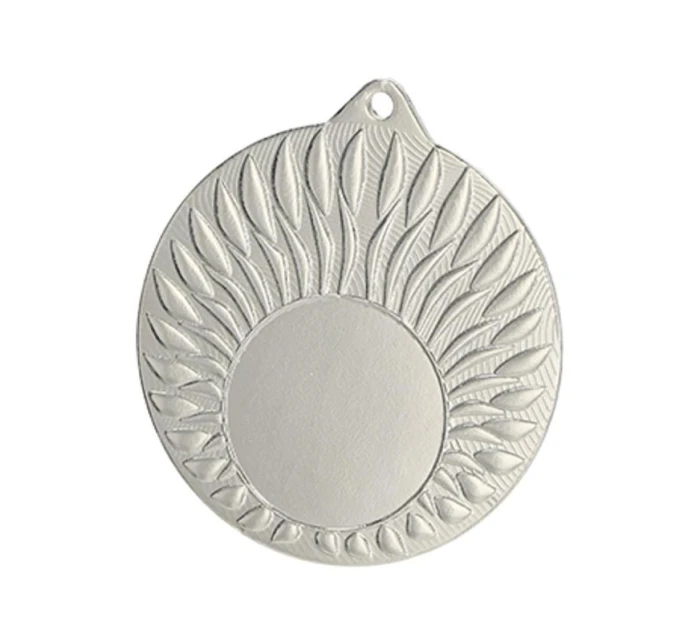 Strieborná medaila s miestom na emblém 25 mm - oceľ