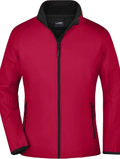 Daiber JN 1129 Dámská 2-vrstvá promo softshellová bunda 02.1129 red/black
