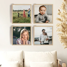 Personalizovaný magický fotoobraz v rámu - 4x čtverec 20x20 - fotografie Personalizovaný magický fotoobraz v rámu - 4x čtverec 20x20 - fotografie