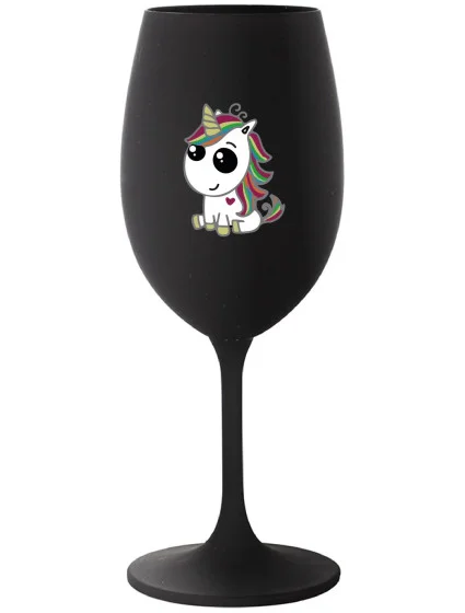 černá sklenice na víno 350 ml model 21772691 - Giftela černá sklenice na víno 350 ml model 21772691 - Giftela