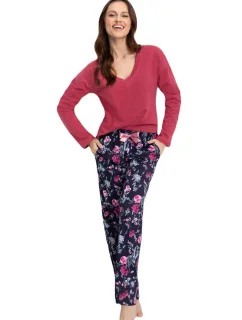 Luna 614 long/r M-2XL Z24 dámske pyžamo