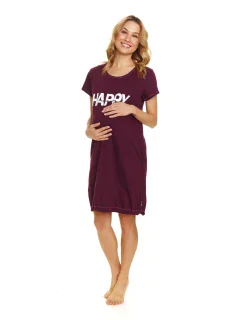 Dámska tehotenská košeľa 9504 vínová - Doctornap