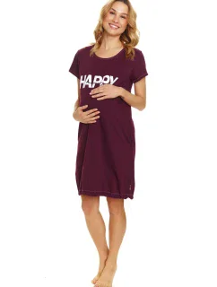 Dámska tehotenská košeľa 9504 vínová - Doctornap