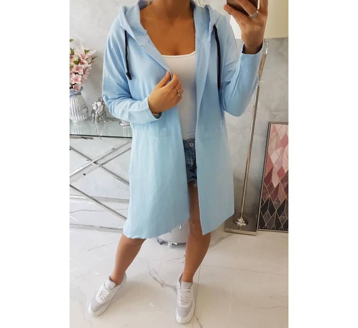 model 18744381 zadní plášť modrý - K-Fashion