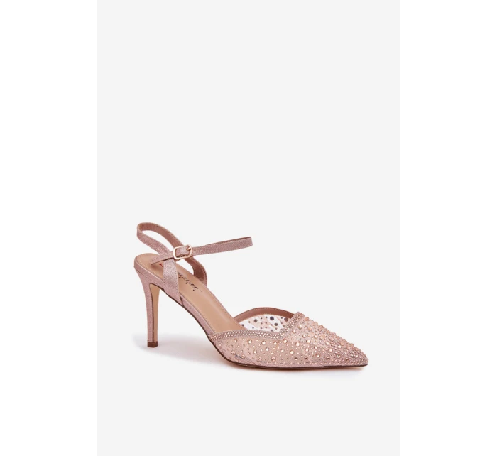 Ozdobené lodičky s otevřenou patou model 21787018 - Boto Ozdobené lodičky s otevřenou patou model 21787018 - Boto