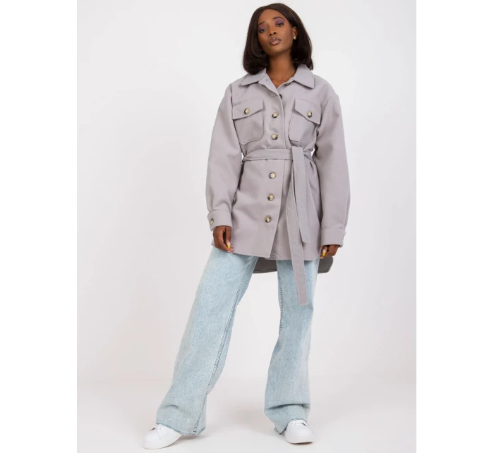 Dámska košeľa-LK-KS-508481.88-šedá Dámska košeľa-LK-KS-508481.88-šedá