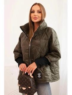 Dámská prošívaná bunda model 21896478 khaki - Kesi