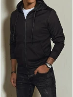 Pánská mikina s kapucí na zip černá Dstreet model 21972055 - FashionStreet