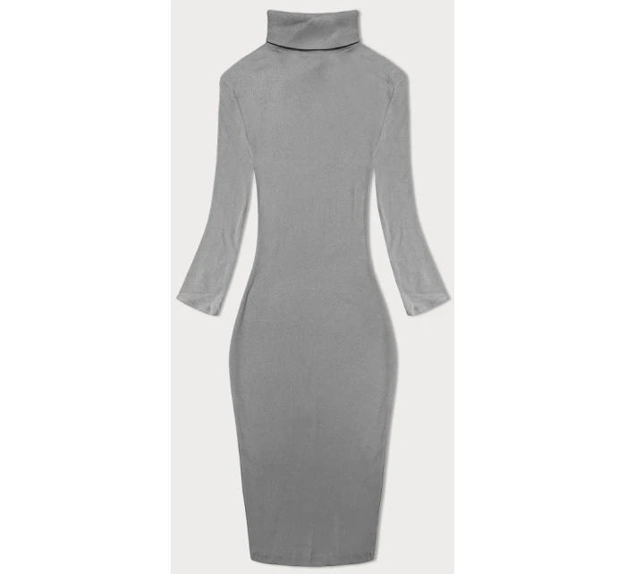 Šedé rebrované šaty s rolákom Rue Paris (5133) Šedé rebrované šaty s rolákom Rue Paris (5133)