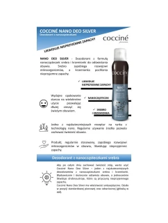 Coccine Nano Deo Silver Odświeżacz do Butów 75ml