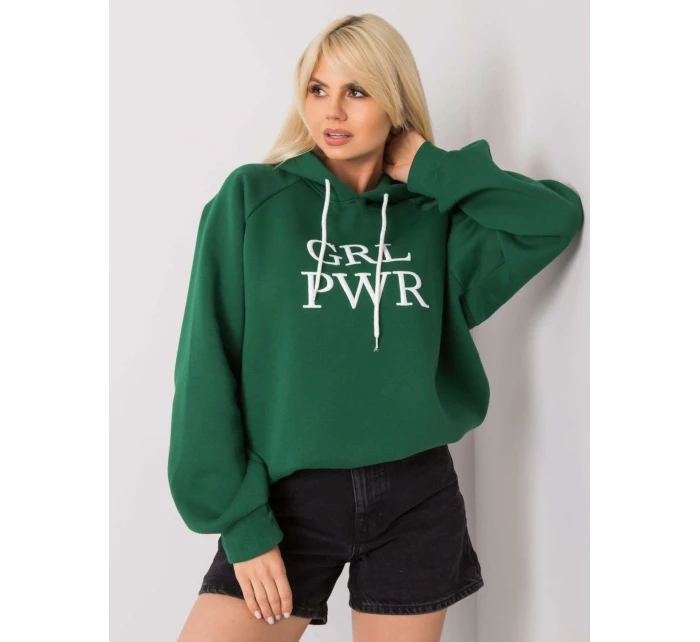 Mikina EM BL 651/3.39X tmavo zelená