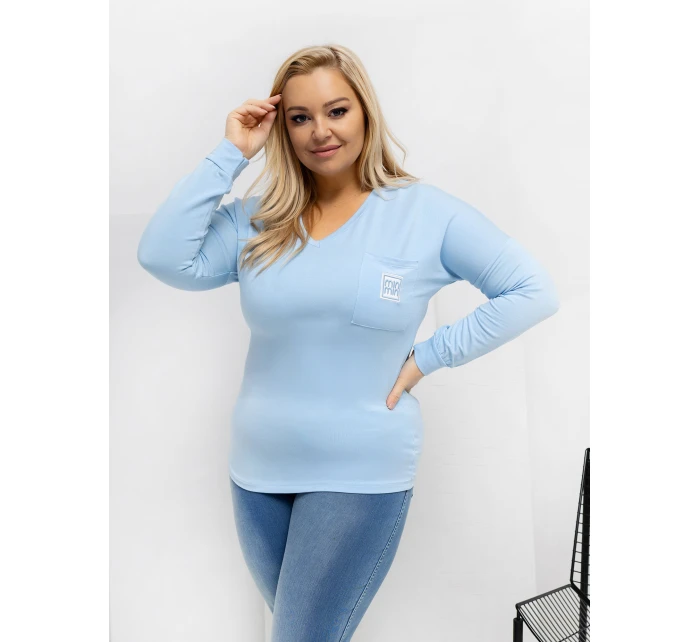 Bluzka RV BZ A model 21819006 jasny niebieski - FPrice Bluzka RV BZ A model 21819006 jasny niebieski - FPrice