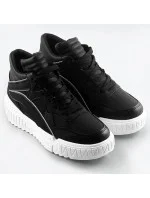 Vyššie čierne dámske športové topánky (SG-139)