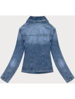 Svetlomodrá jednoduchá dámska džínsová bunda (DL2249L)