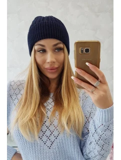 Tenká čepice Grace model 18750317 tmavě modrá - K-Fashion