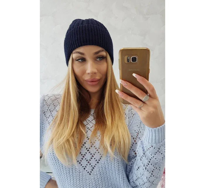 Tenká čepice Grace model 18750317 tmavě modrá - K-Fashion
