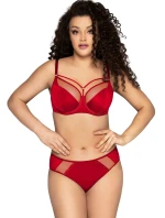Dámska podprsenka semi soft Iris 1030/1 červená - Ava