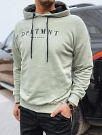 Pánska mikina s olivovou potlačou FashionStreet BX5678
