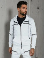 FashionStreet pánska biela tepláková súprava AX0813