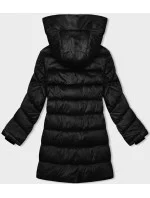 Černá dámská zimní bunda s asymetrickým zipem model 21246633 - S'WEST