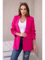 Bunda s chlopňou elegantná fuchsiová