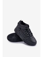 Sneakersy Męskie Ocieplane Big Star OO174587 HI-POLLY SYSTEM Czarne Sneakersy Męskie Ocieplane Big Star OO174587 HI-POLLY SYSTEM Czarne