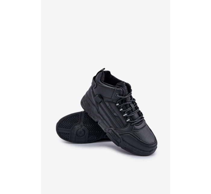 Sneakersy Męskie Ocieplane Big Star OO174587 HI-POLLY SYSTEM Czarne Sneakersy Męskie Ocieplane Big Star OO174587 HI-POLLY SYSTEM Czarne