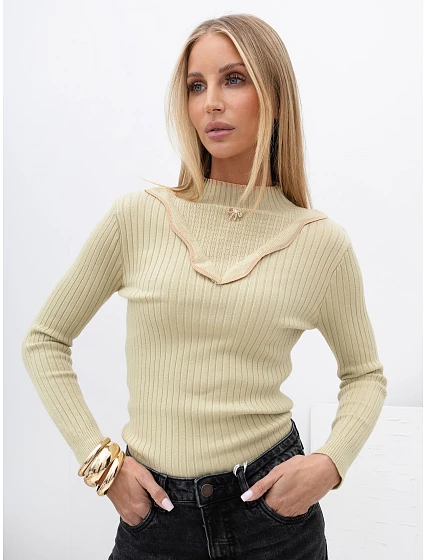 Sweter IR SW model 22544426 oliwkowy - FPrice Sweter IR SW model 22544426 oliwkowy - FPrice