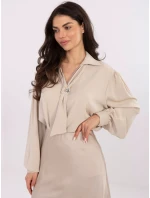 Bluzka IT BZ model 21766193 beżowy - FPrice Bluzka IT BZ model 21766193 beżowy - FPrice