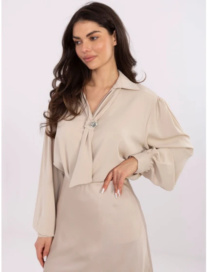 Bluzka IT BZ model 21766193 beżowy - FPrice Bluzka IT BZ model 21766193 beżowy - FPrice