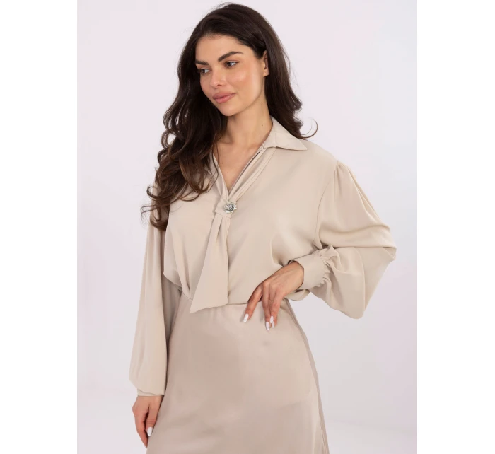 Bluzka IT BZ model 21766193 beżowy - FPrice Bluzka IT BZ model 21766193 beżowy - FPrice