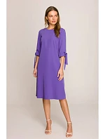 Šaty áčkového střihu model 22103953 fialové - STYLOVE