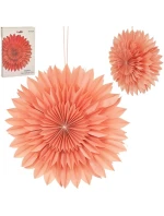 DEKORATÍVNA ZÁVESNÁ PAPIEROVÁ HVIEZDA 3D 50CM RUŽOVÁ