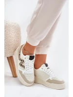 Dámské Sportovní Boty Na Platformě Leopardí Béžové model 21688963 - Boto