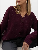Sweter IR SW model 22544386 bordowy - FPrice