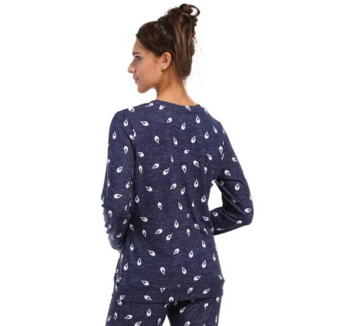 Dámske pyžamo 21232-438-2 tm. modré so vzorom - Rebelle